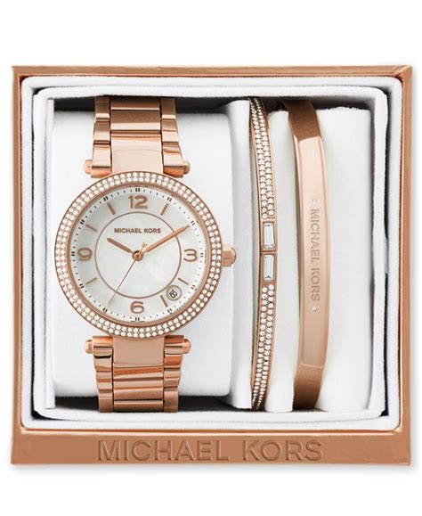 michael kors watch and bracelet combo|michael kors empty gift box.